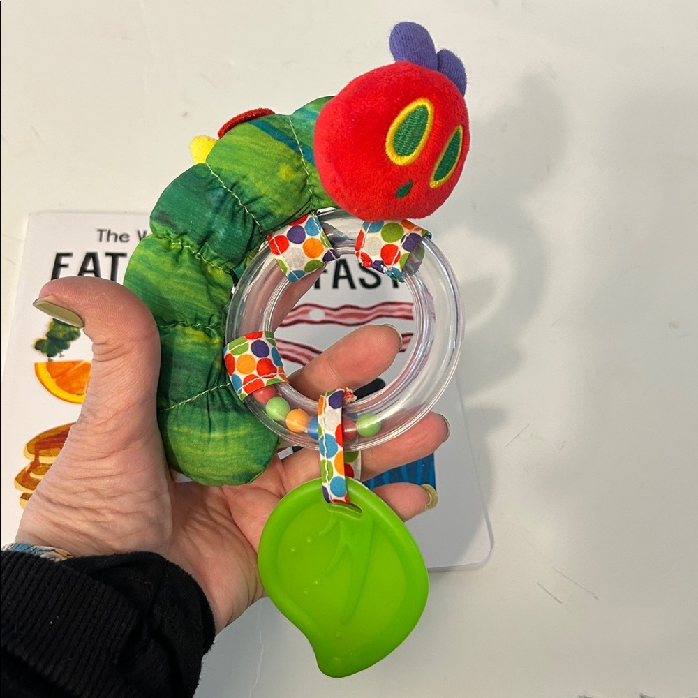 The very hungry caterpillar eats breakfast book hungry caterpillar rattle toy - Picture 3 of 9